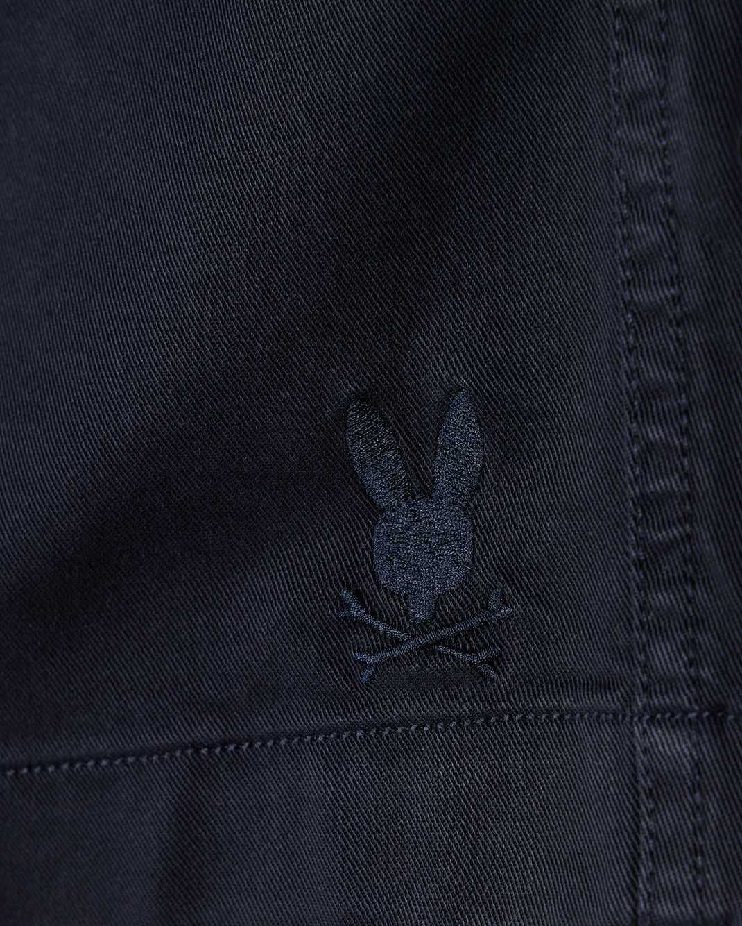 Short Psycho Bunny Willis Stretch Tencel Short Bleu Marine Homme | BCB-92352732